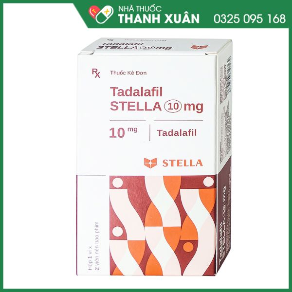 Tadalafil Stella 10mg trị rối loạn cương dương